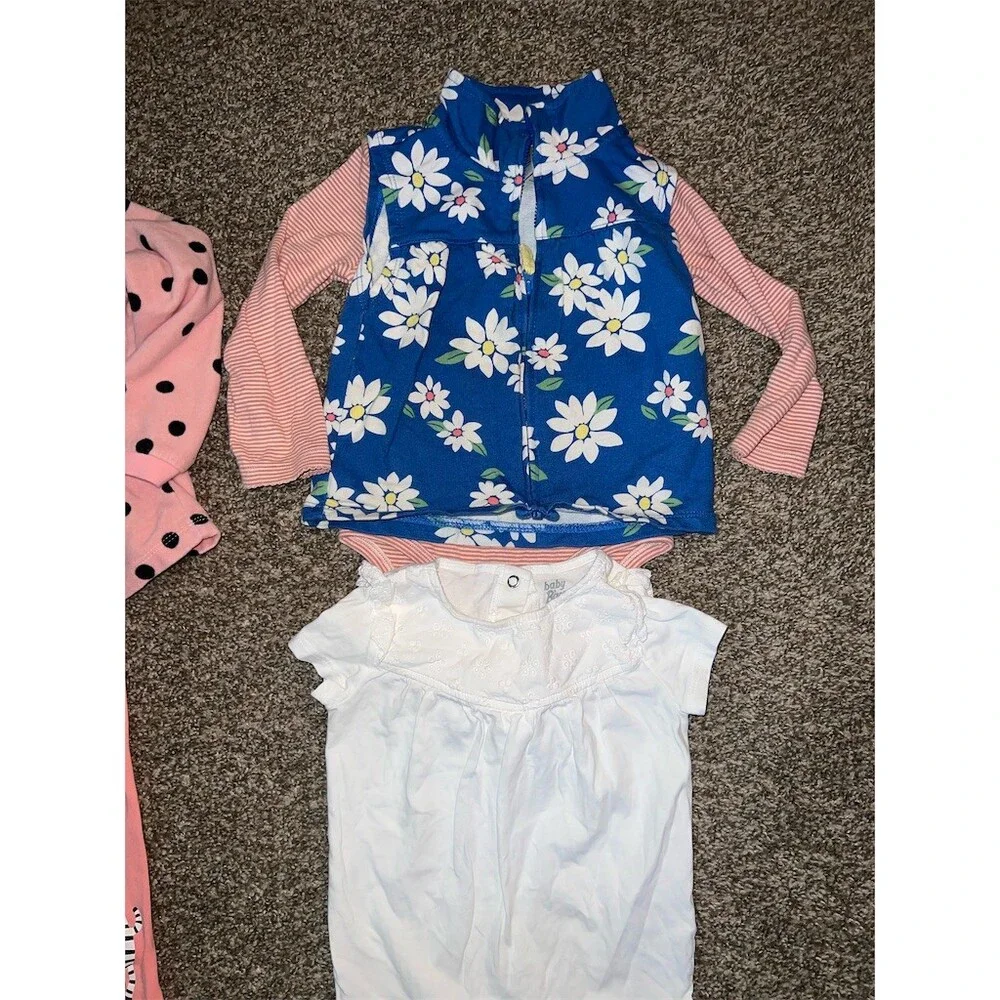 Carter's Baby Girl Clothing Bundle 24M 3pc Pink Top Leggings outfit mix n match